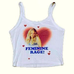 taylor swift “feminine rage” cropped tank